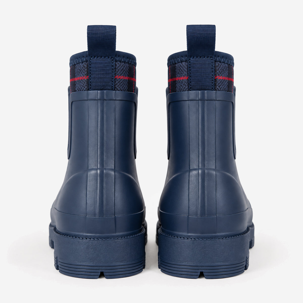 Mud Dogs BROOKE Womens Ankle Neoprene Wellies Blue Check
