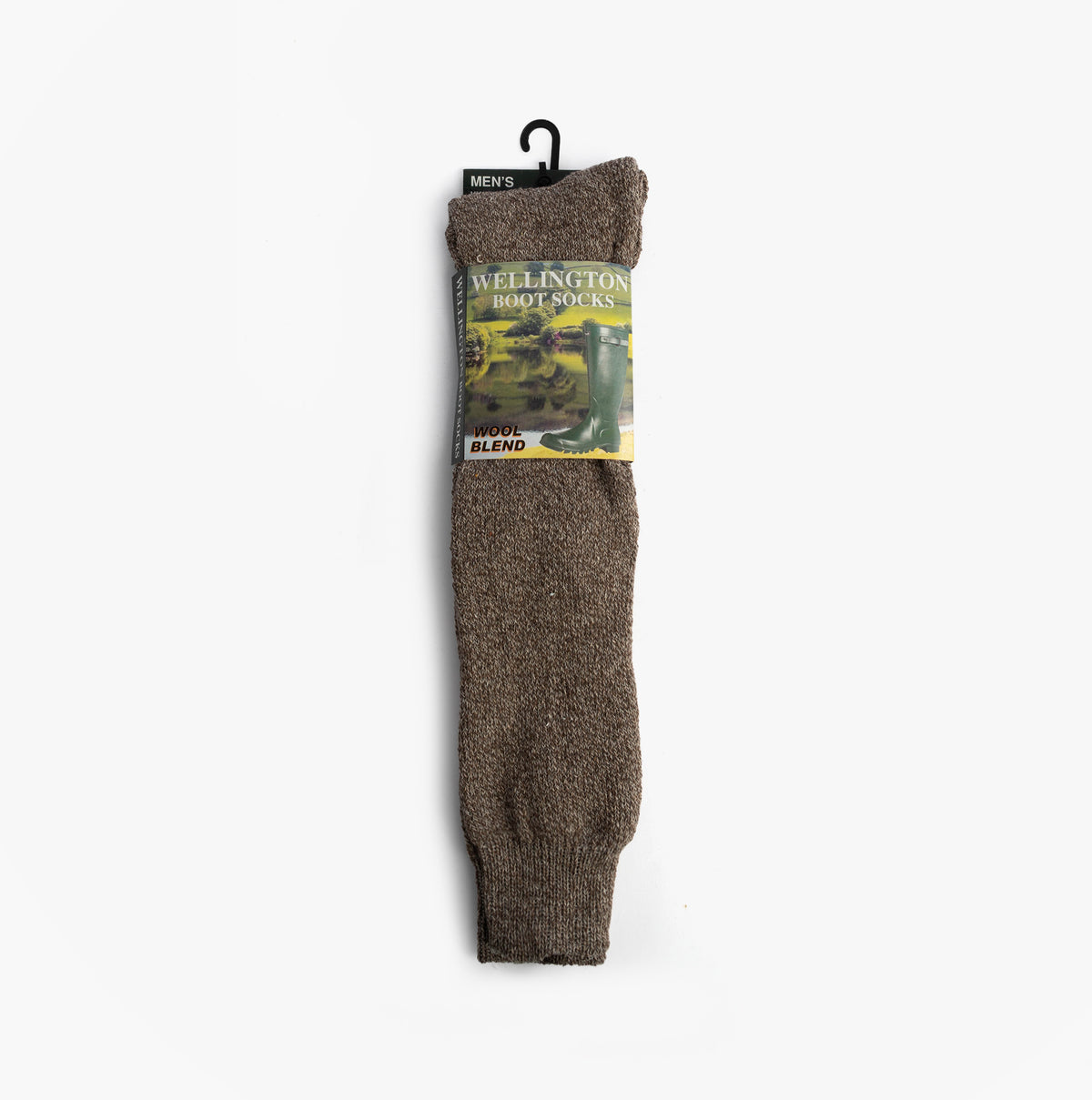 Mud Dogs Mens Welly Boot Socks Beige