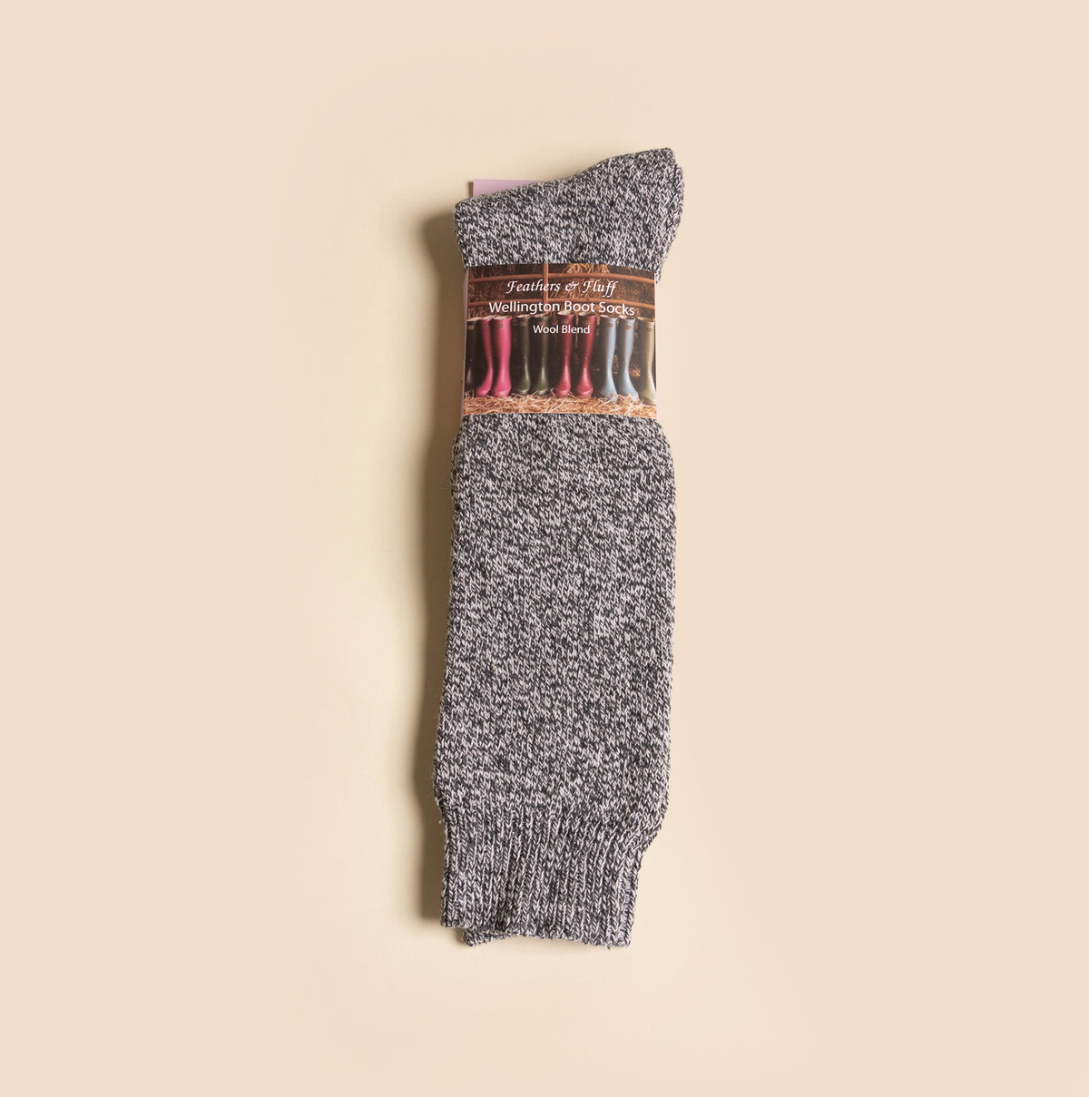 Mud Dogs Womens Welly Boot Socks Grey