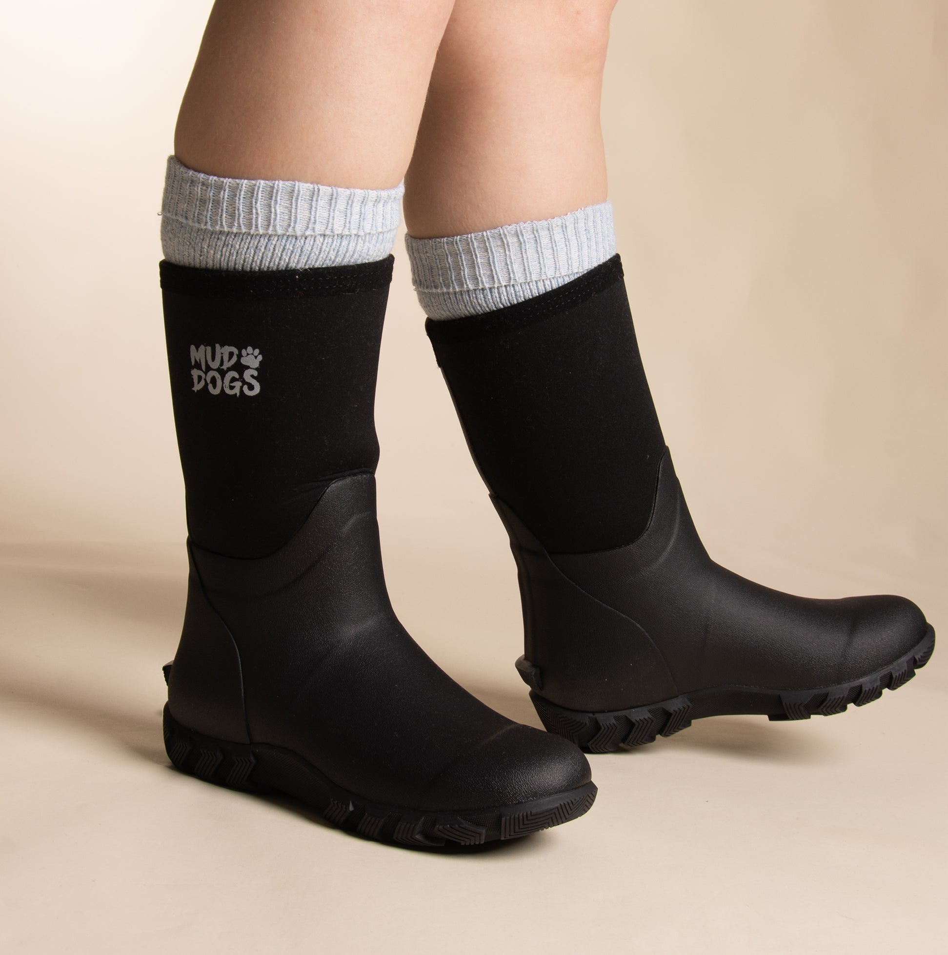 Mud Dogs Womens Welly Boot Socks Light Blue