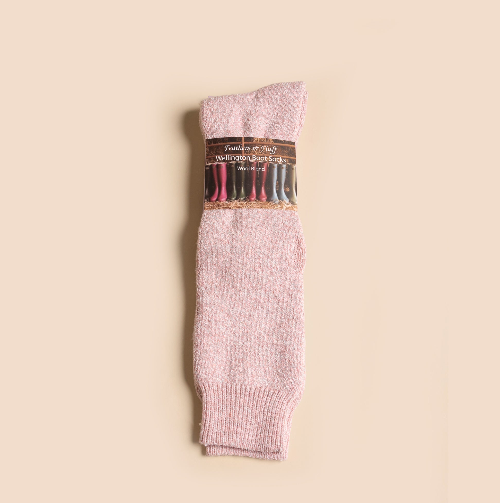 Mud Dogs Womens Welly Boot Socks Light Pink