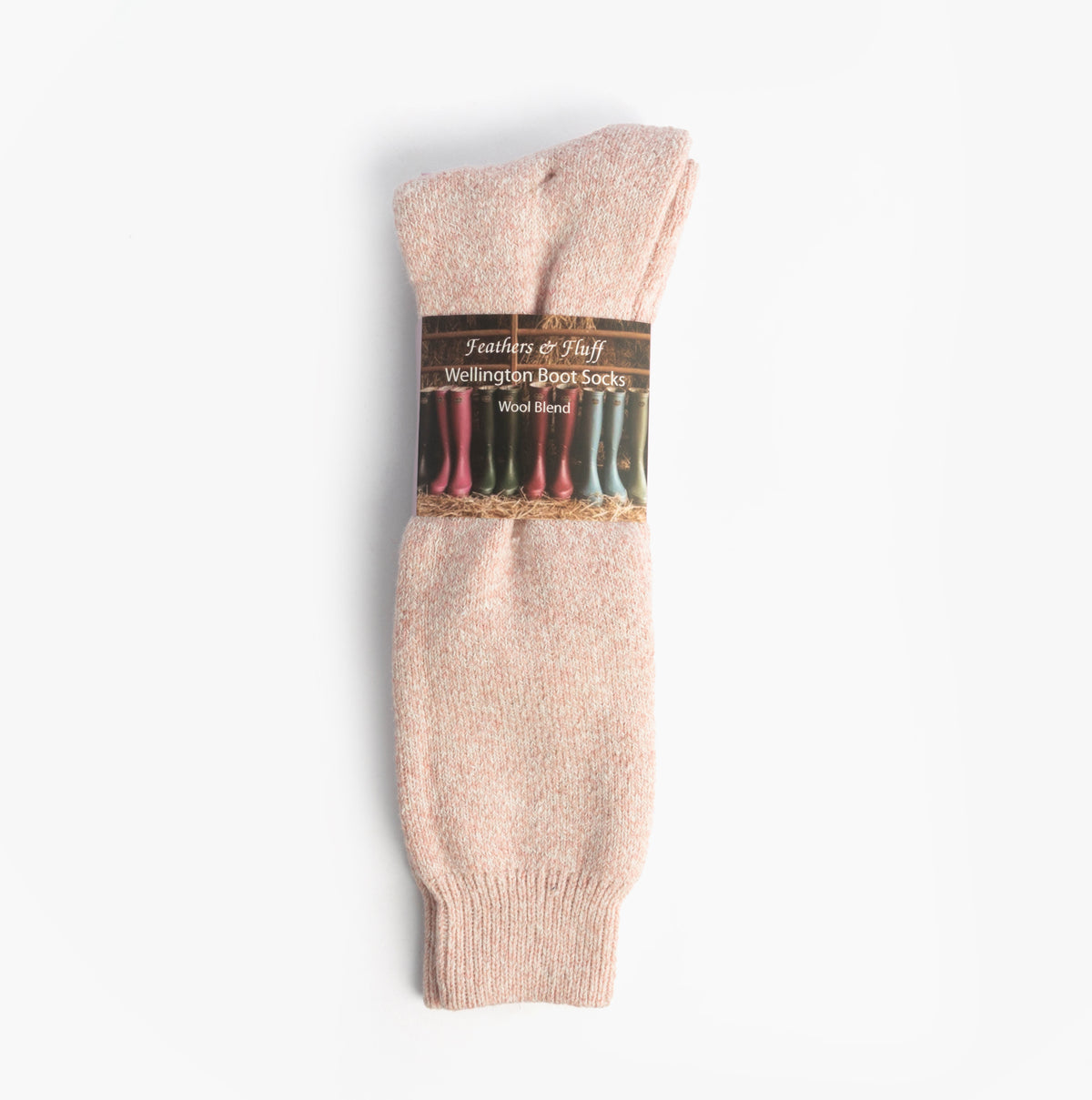 Mud Dogs Womens Welly Boot Socks Light Pink