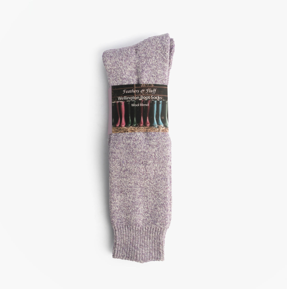 Mud Dogs Womens Welly Boot Socks Light Purple