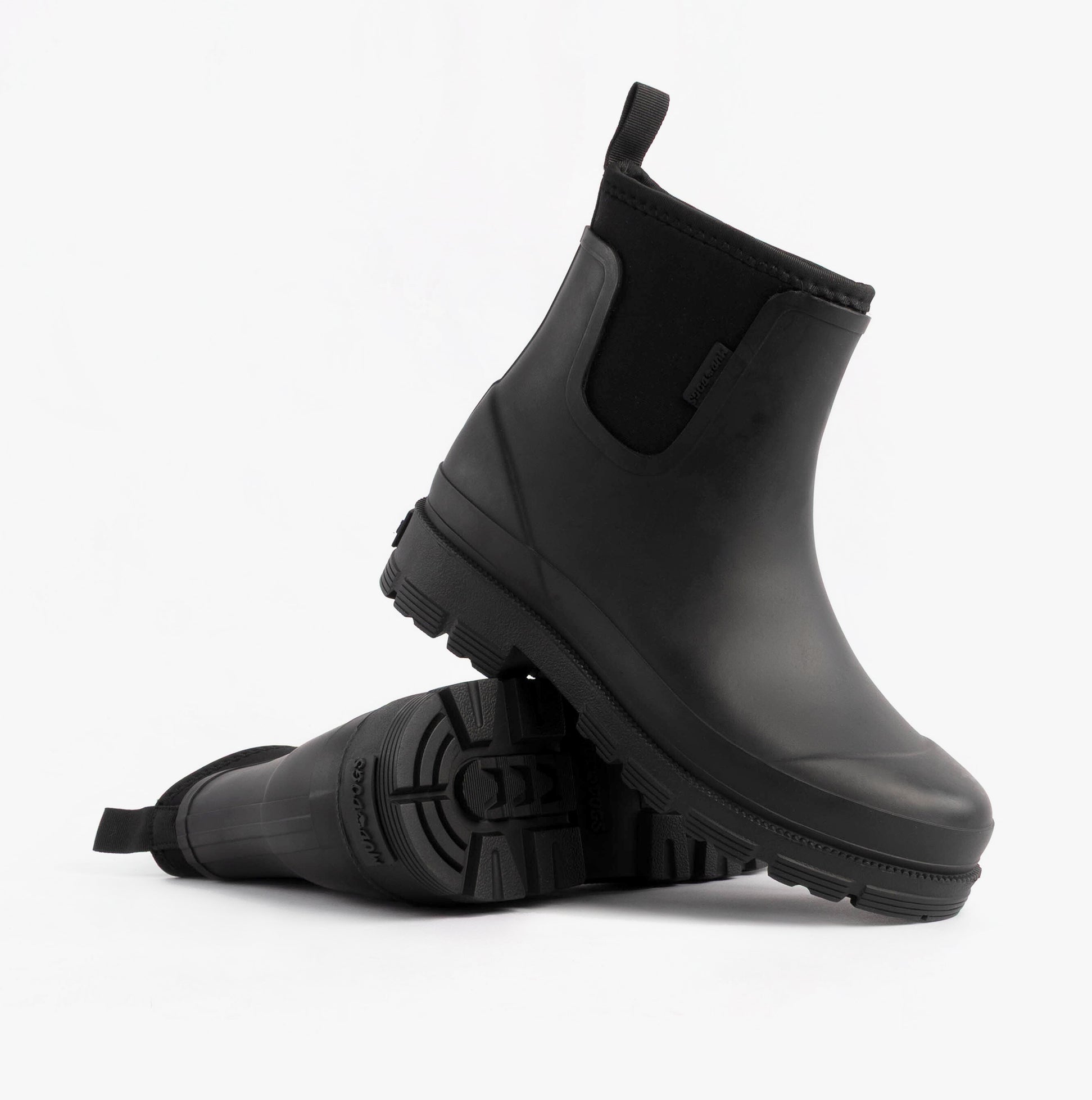 Mud Dogs BROOKE Womens Ankle Neoprene Wellies Black