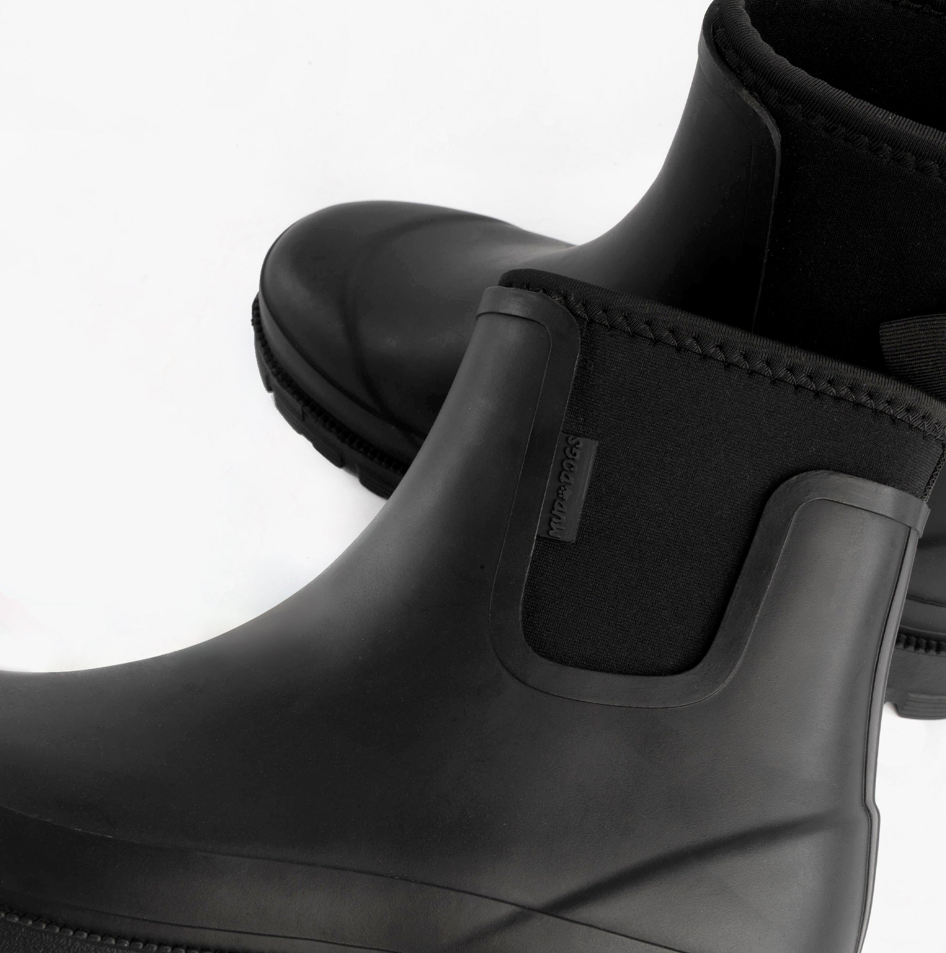 Mud Dogs BROOKE Womens Ankle Neoprene Wellies Black
