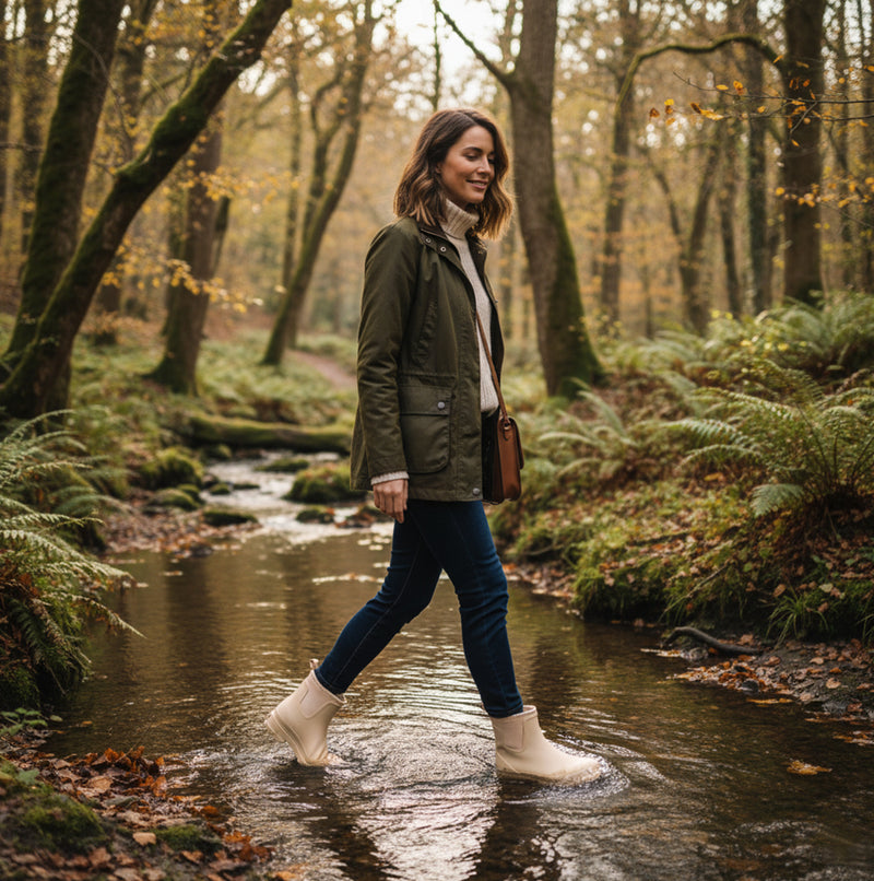 Mud Dogs BROOKE Women Wellies Mushroom