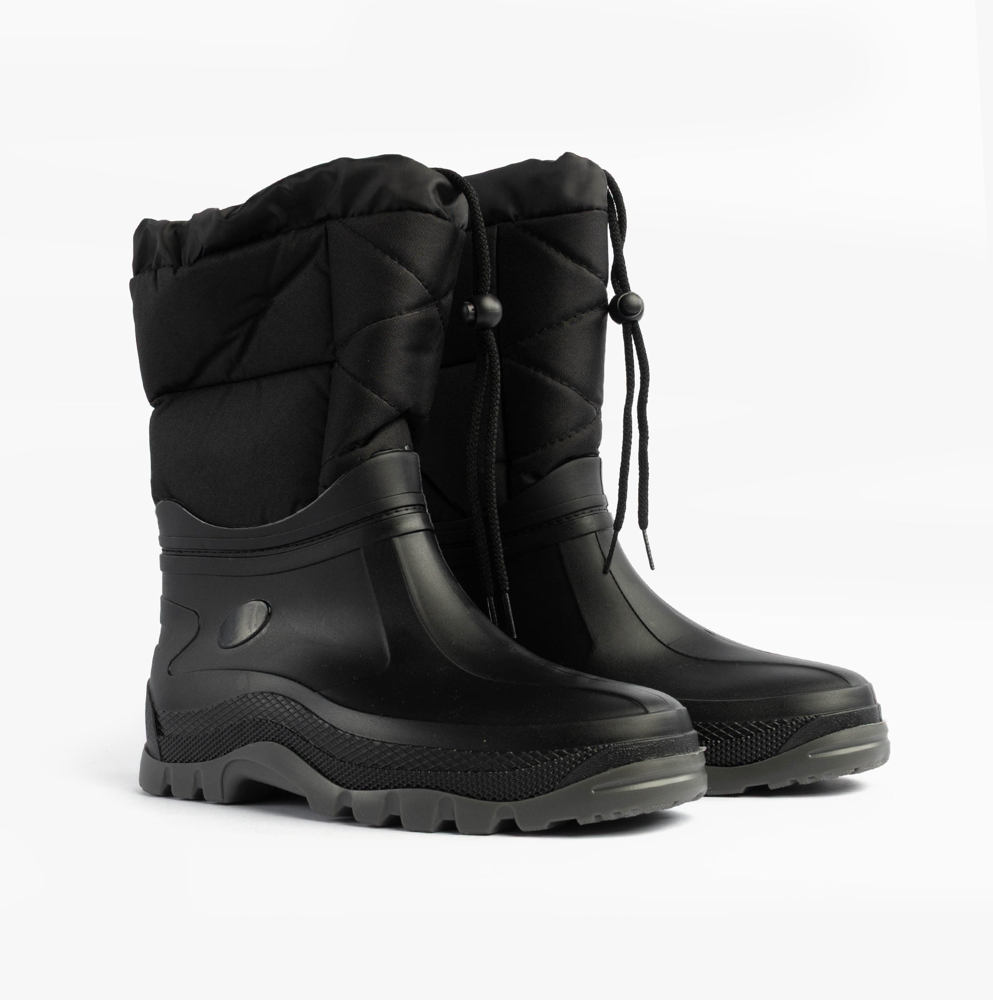 Mud Dogs NORDIC Mens Warm Lined Boots Black