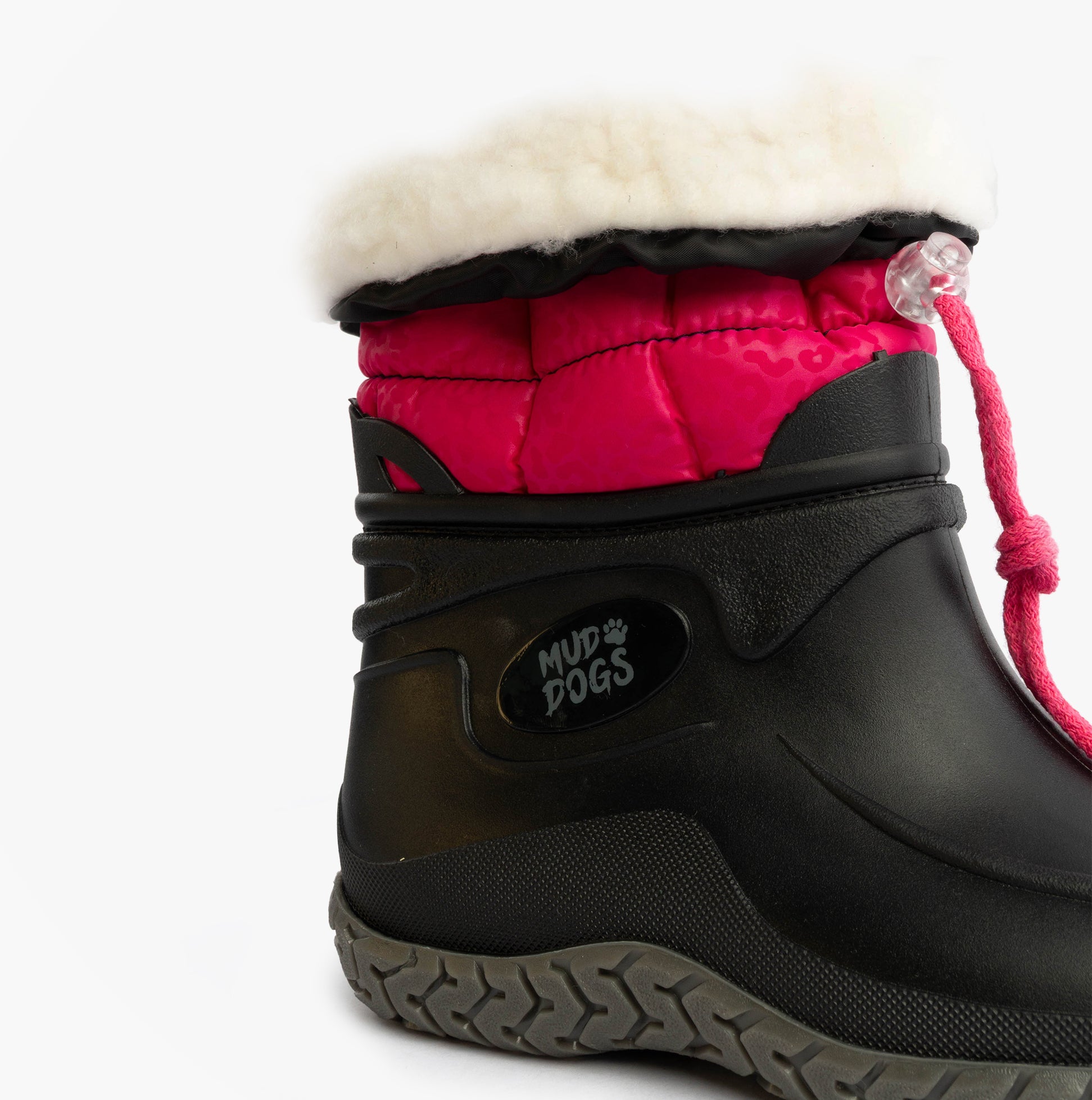 Mud Dogs NORDIC Womens Warm Lined Boots Pink/Black Leopard