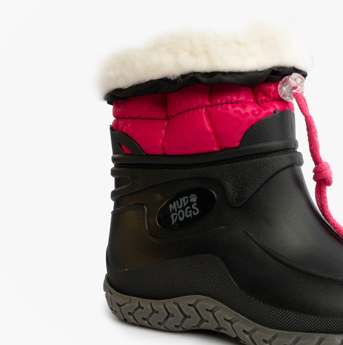 Mud Dogs NORDIC Womens Warm Lined Boots Pink/Black Leopard