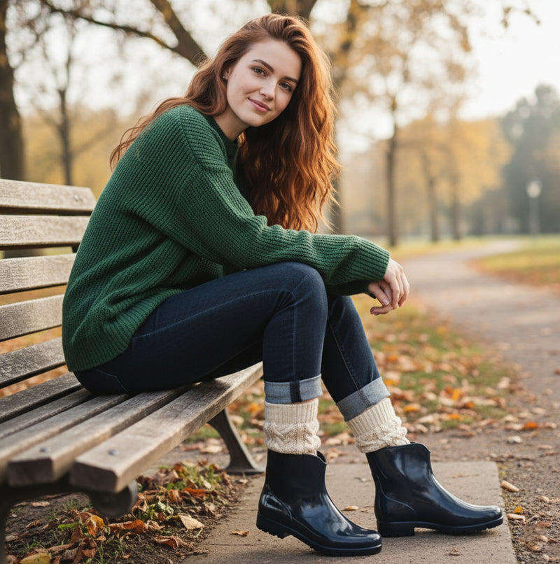 Mud Dogs PAOLA Womens Dog Walking Boots Navy