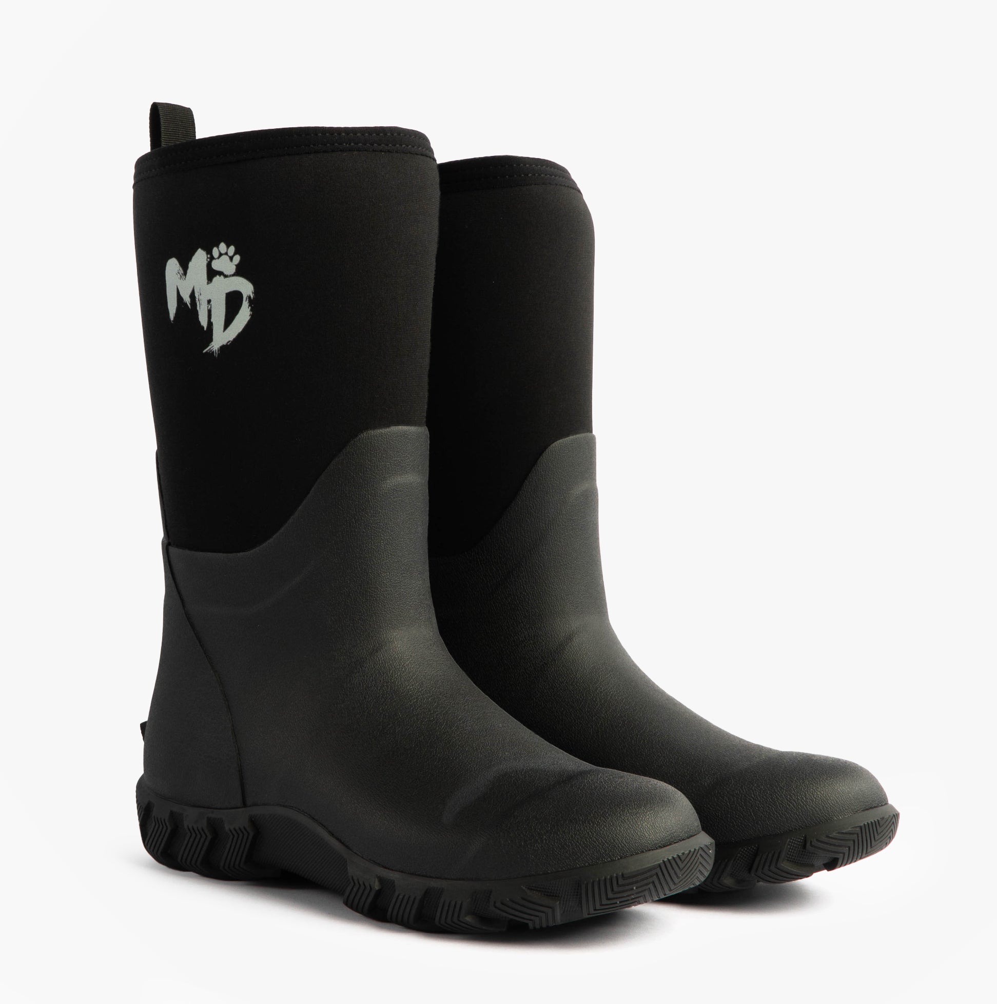 Mud Dogs RUTLAND MID Unisex Neoprene Wellies Black