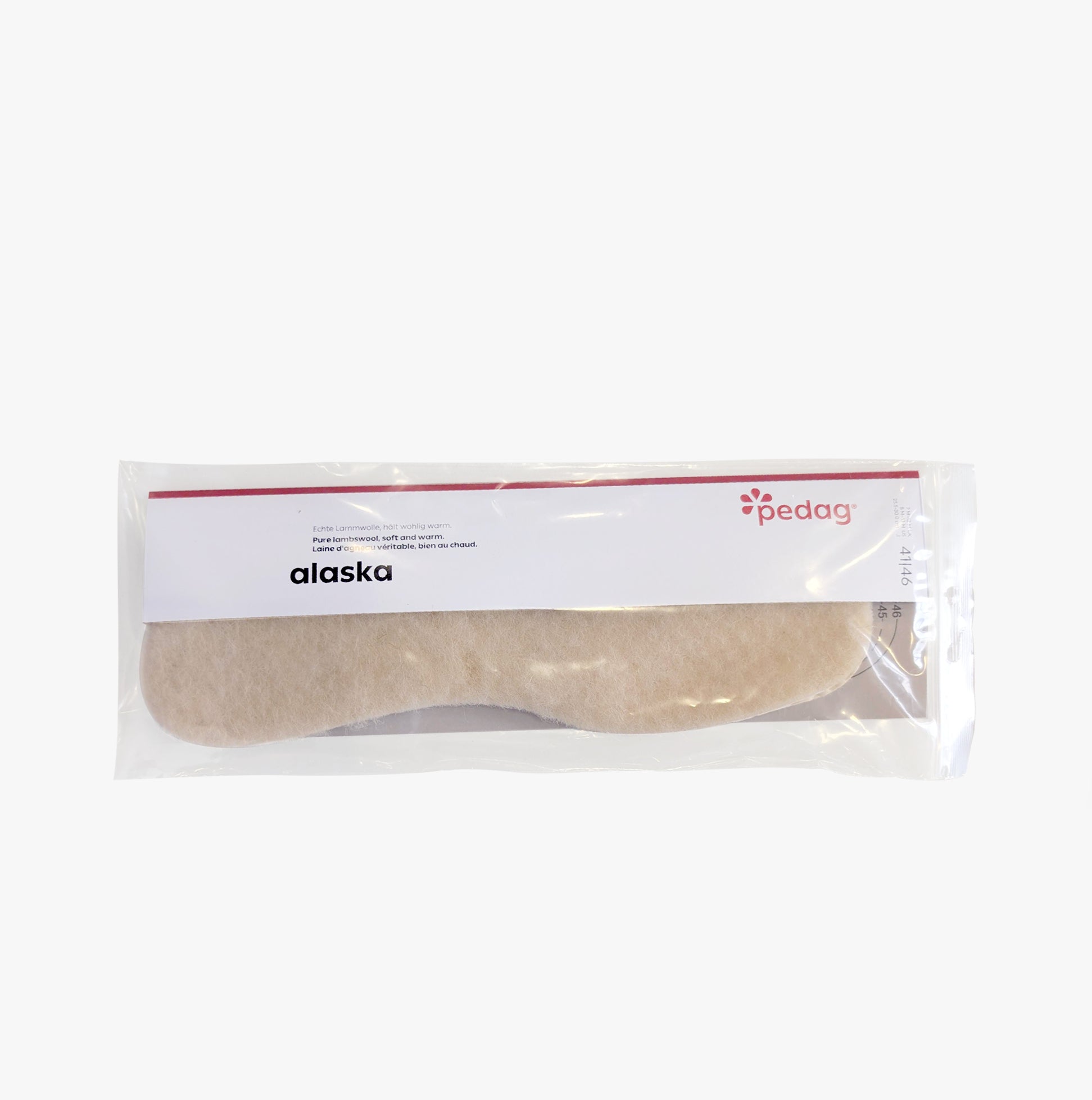 Pedag ALASKA Lambswool Winter Insoles Beige