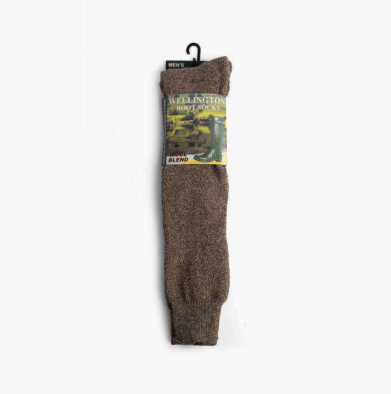 Mud Dogs Mens Welly Boot Socks Beige