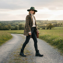 Mud Dogs BROOKE Womens Ankle Neoprene Wellies Black