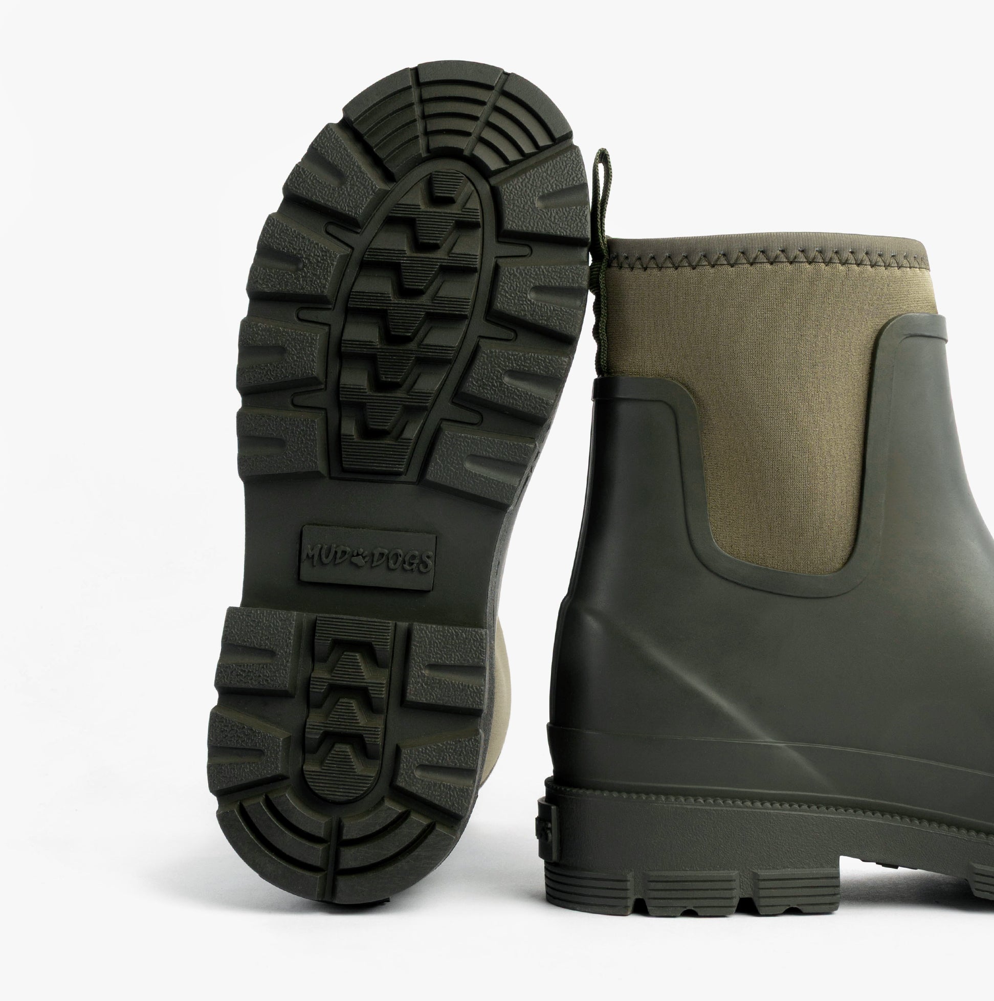 Mud Dogs BROOKE Womens Wellington Boots Dark Green