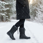 Mud Dogs NORDIC Womens Warm Lined Boots Black