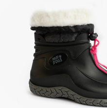 Mud Dogs NORDIC Womens Warm Lined Boots Black/Pink Leopard