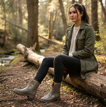 Mud Dogs PAOLA Womens Ankle Wellies Clay