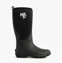 Mud Dogs RUTLAND TALL Neoprene Wellington Boots Black