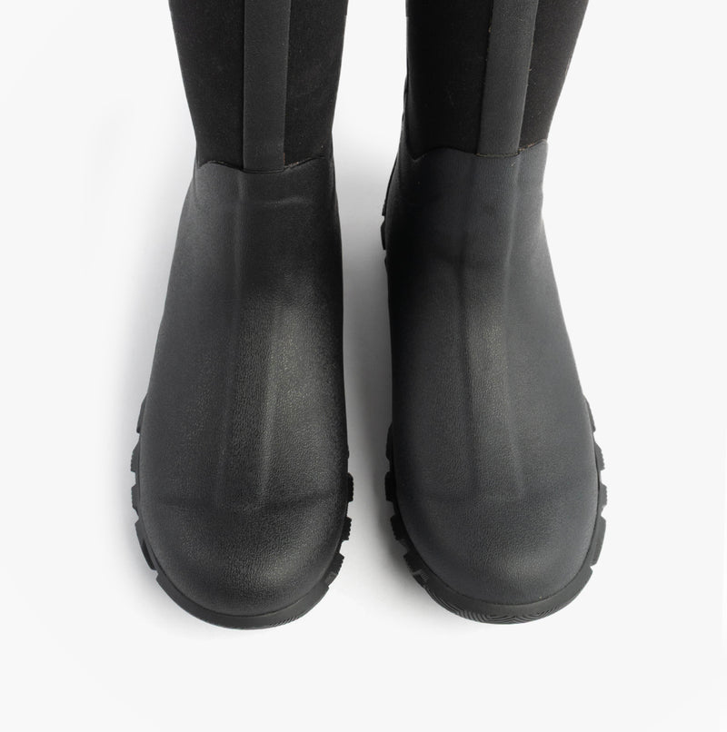 Mud Dogs RUTLAND TALL Neoprene Wellington Boots Black