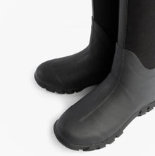 Mud Dogs RUTLAND TALL Neoprene Wellington Boots Black