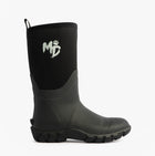 Mud Dogs RUTLAND MID Unisex Neoprene Wellington Boots Black