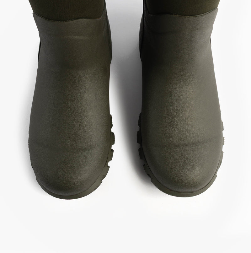 Mud Dogs RUTLAND MID Unisex Neoprene Wellington Boots Olive