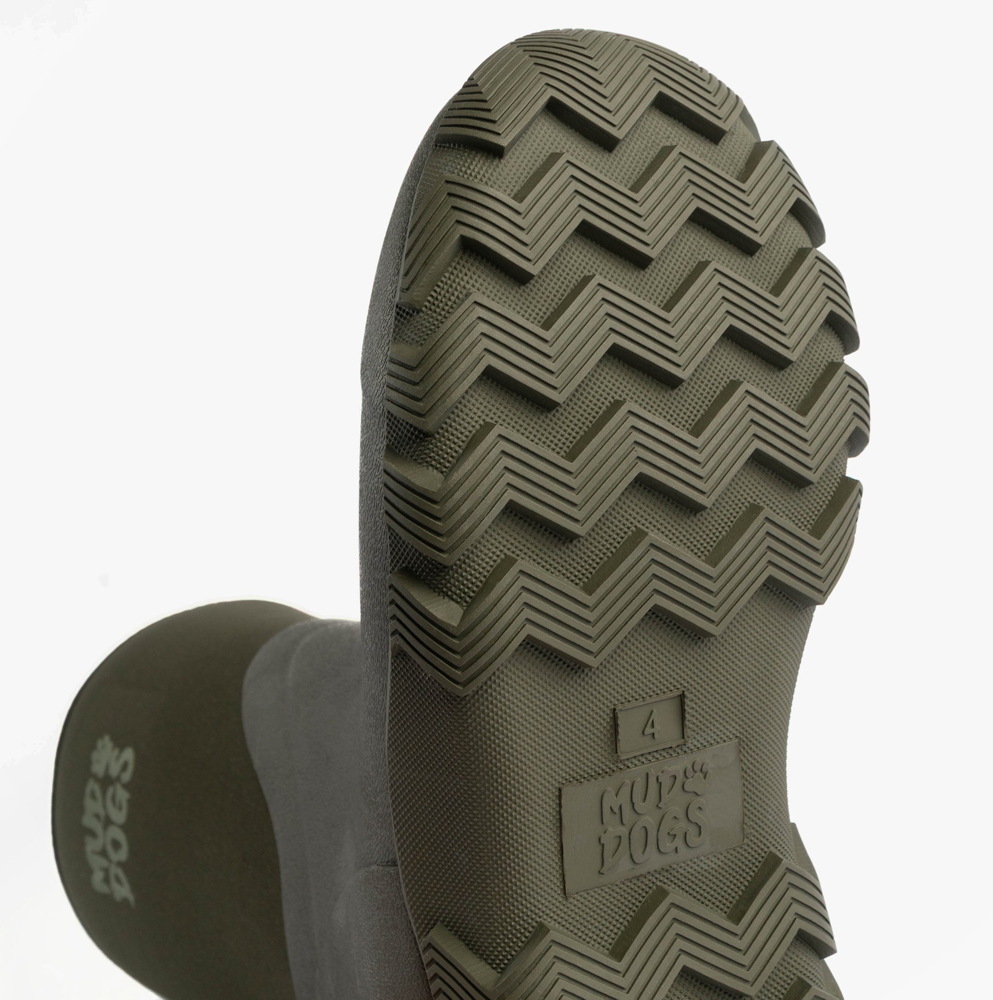 Mud Dogs RUTLAND MID Unisex Neoprene Wellington Boots Olive
