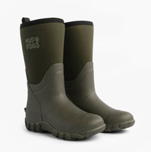 Mud Dogs RUTLAND MID Unisex Neoprene Wellington Boots Olive