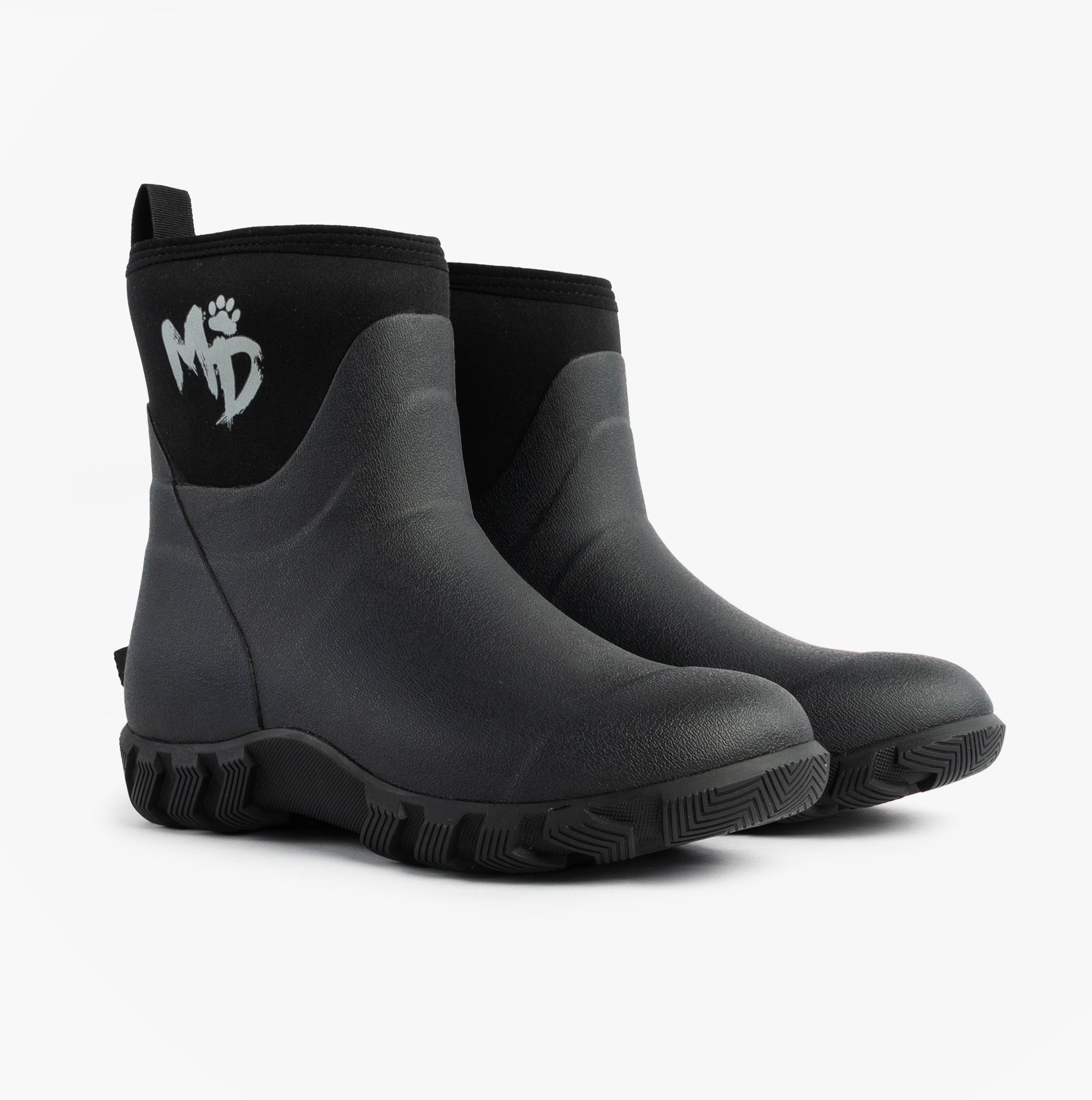 Mud Dogs RUTLAND SHORT Unisex Neoprene Wellington Boots Black