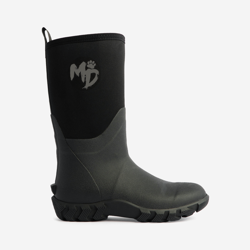 Mud Dogs RUTLAND MID Unisex Neoprene Wellies Black