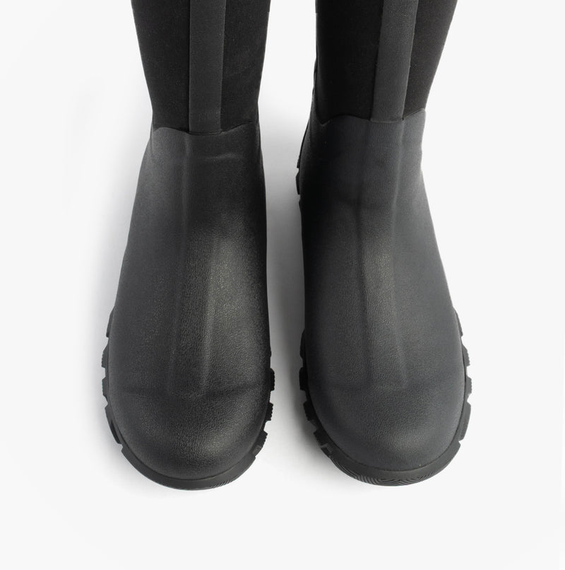 Mud Dogs RUTLAND TALL Neoprene Wellies Black