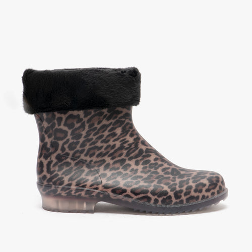 LINA Womens Warm Lined Boots Leopard